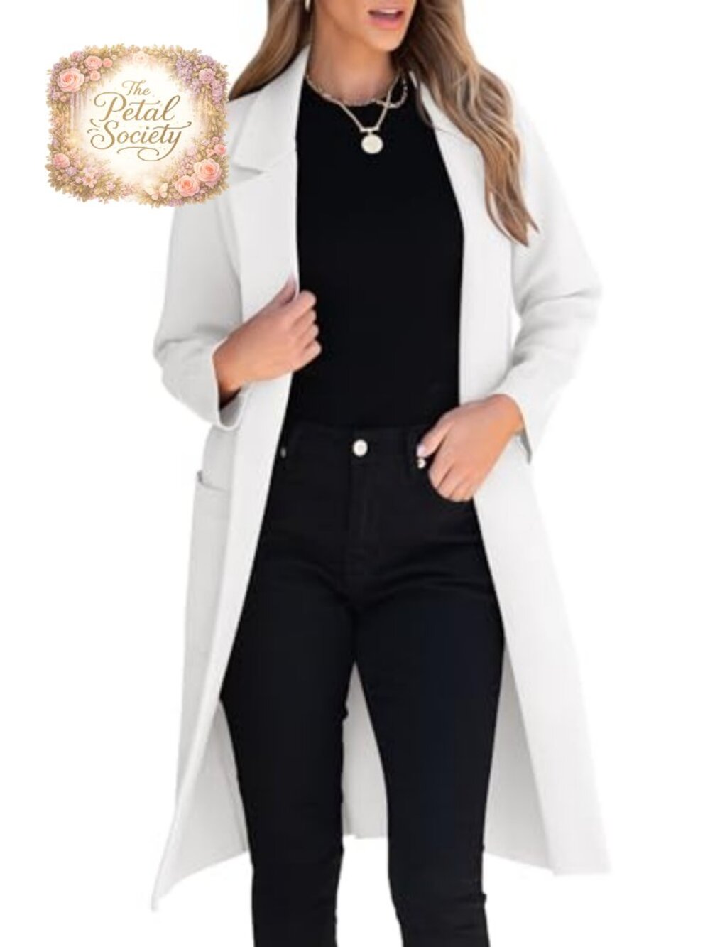 Oversized Lapel Open Front Cardigan Sweater Blazer Long Sleeve Relaxed Fit